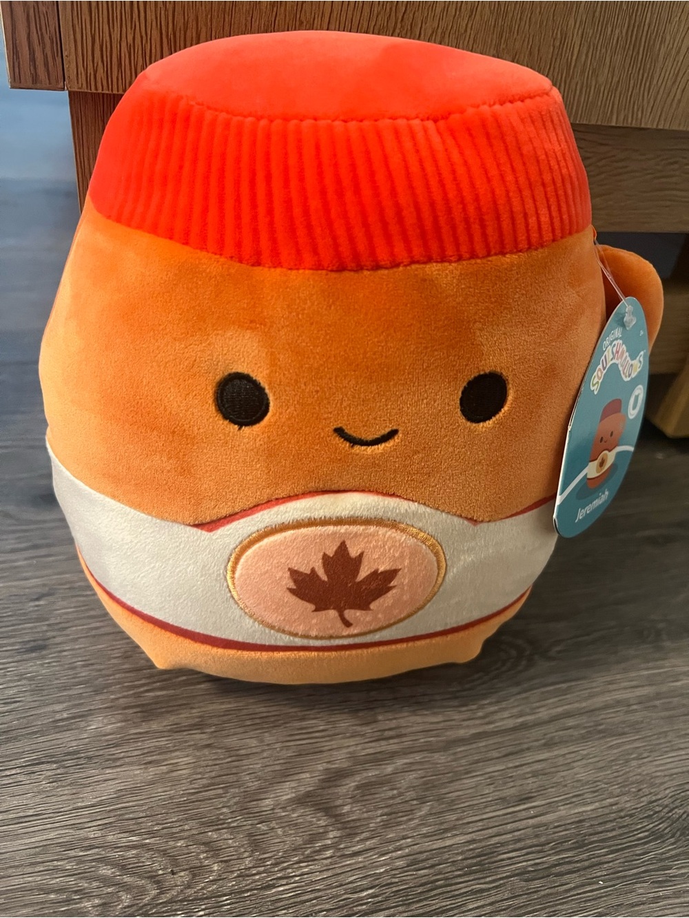 Squishmallows Orange and Red Maple Leaf Plush